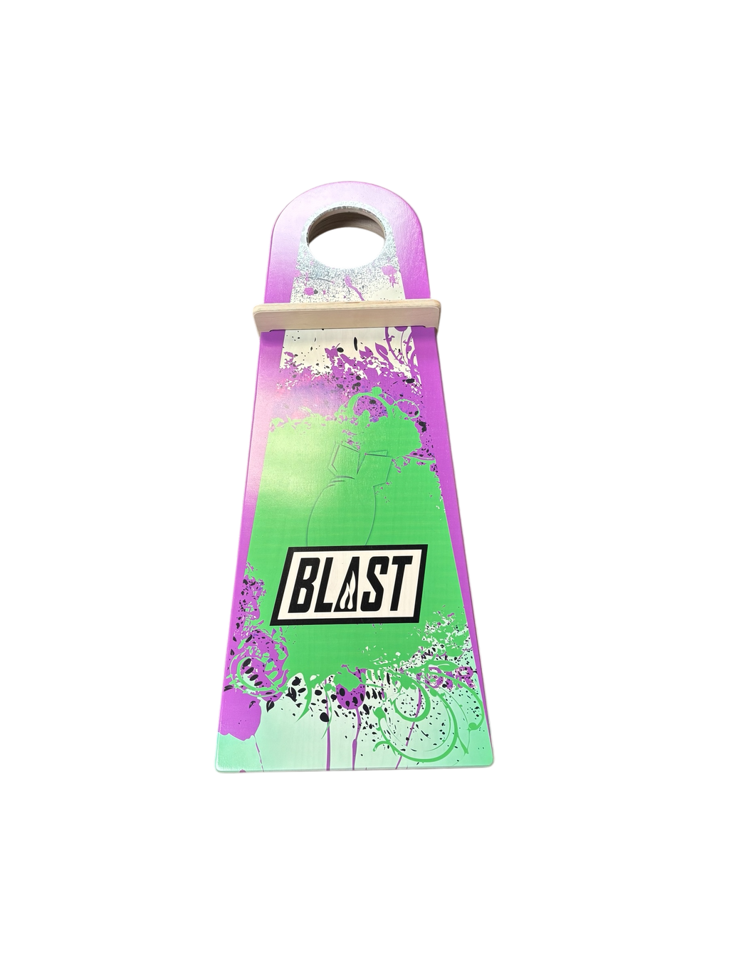 Trainer board with blocker blastcornhole