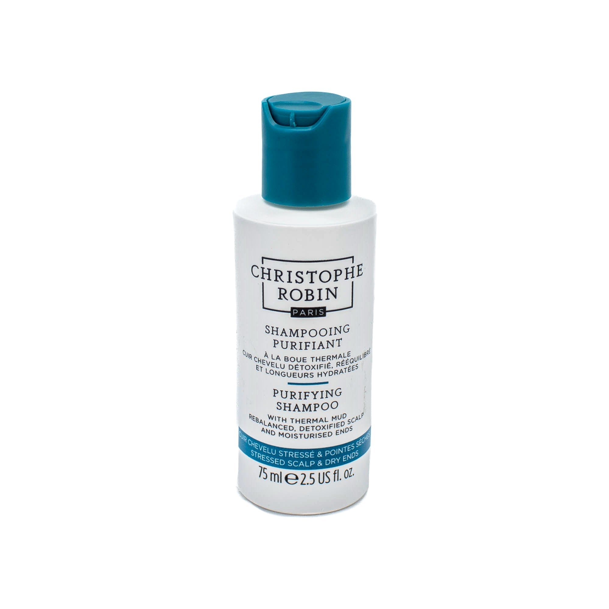 CHRISTOPHE ROBIN Purifying Shampoo with Thermal Mud 2.5oz - New This is Beauty US