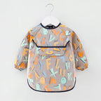 Waterproof Cotton Bib for Kids - Long Sleeve Feeding Apron