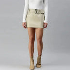 Bodycon Mini Slit Skirt