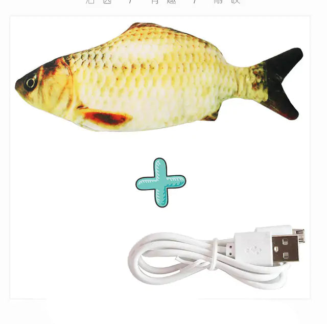 Cats USB Charger Interactive Toy Fish Pi-Mart