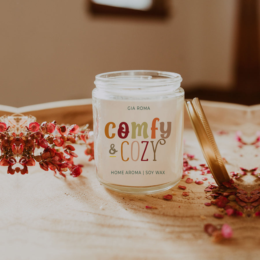 Pumpkin Spice Soy Candle 9oz Jar, Vanilla Whipped Cream Cinnamon BandsCo Straps