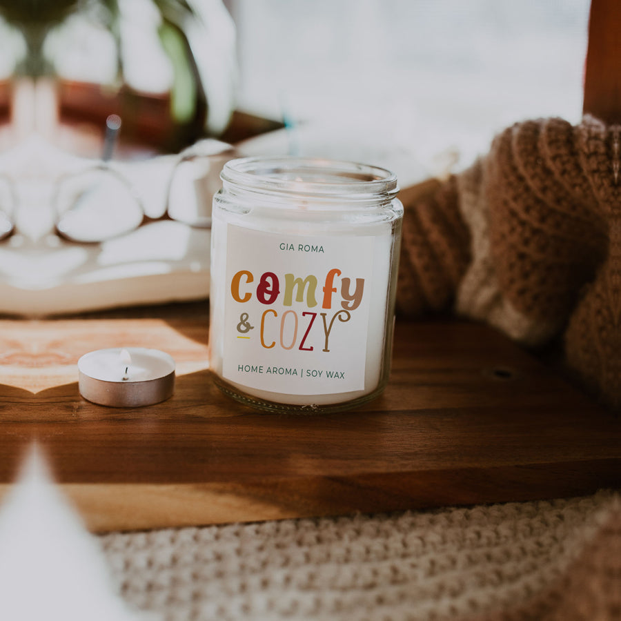 Pumpkin Spice Soy Candle 9oz Jar, Vanilla Whipped Cream Cinnamon BandsCo Straps
