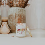 Pumpkin Spice Soy Candle 9oz Jar, Vanilla Whipped Cream Cinnamon BandsCo Straps