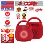 5 Core Outdoor Bluetooth Speaker Wireless Portable Waterproof for Patio Pool Party Pi-Mart
