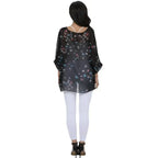 Womens Flying Bird Print Chiffon Top - SJB-DIAMOND ELITES