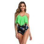 Santorini Tankini Set – Blue Nylon Swimwear | Sizes S-2XL