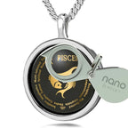 Pisces Necklaces for Lovers of the Zodiac 24k Gold Inscribed Lootquake LLC