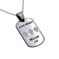 CZ Calvary Dog Tag Necklace KingdomWear
