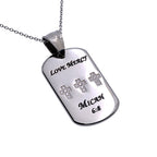 CZ Calvary Dog Tag Necklace KingdomWear