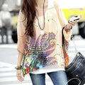 Paisley Print Chiffon Top - Batwing Boho Blouse | Femstylo - SJB-DIAMOND ELITES
