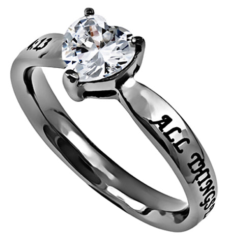 CZ Heart Ring KingdomWear