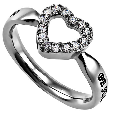 CZ Open Heart Ring KingdomWear