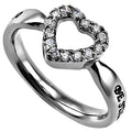 CZ Open Heart Ring KingdomWear