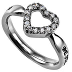 CZ Open Heart Ring KingdomWear