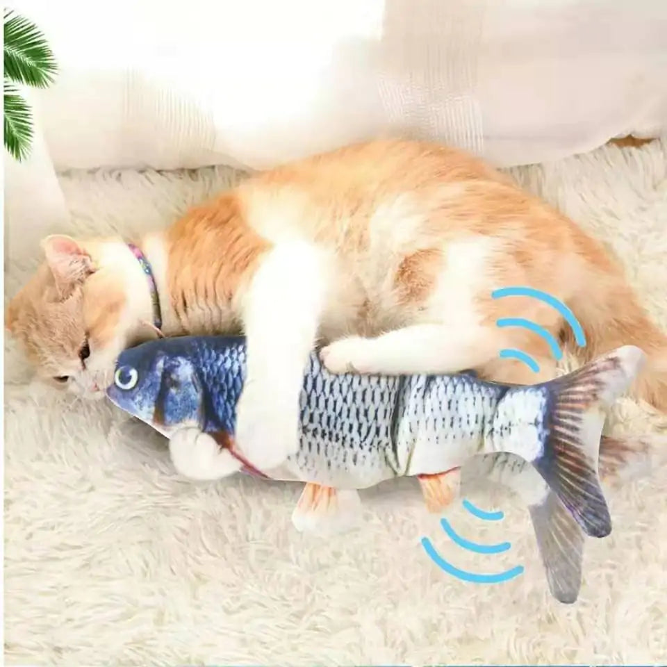 Cats USB Charger Interactive Toy Fish Pi-Mart