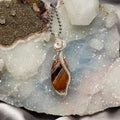 Carnelian Agate Wire Wrap Crystal Pendant - SJB-DIAMOND ELITES