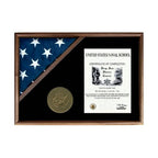Corner Flag Case for 3' x 5' Flag, Display flag box. The Military Gift Store