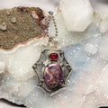 Charoite On 925 Silver Pendant - SJB-DIAMOND ELITES