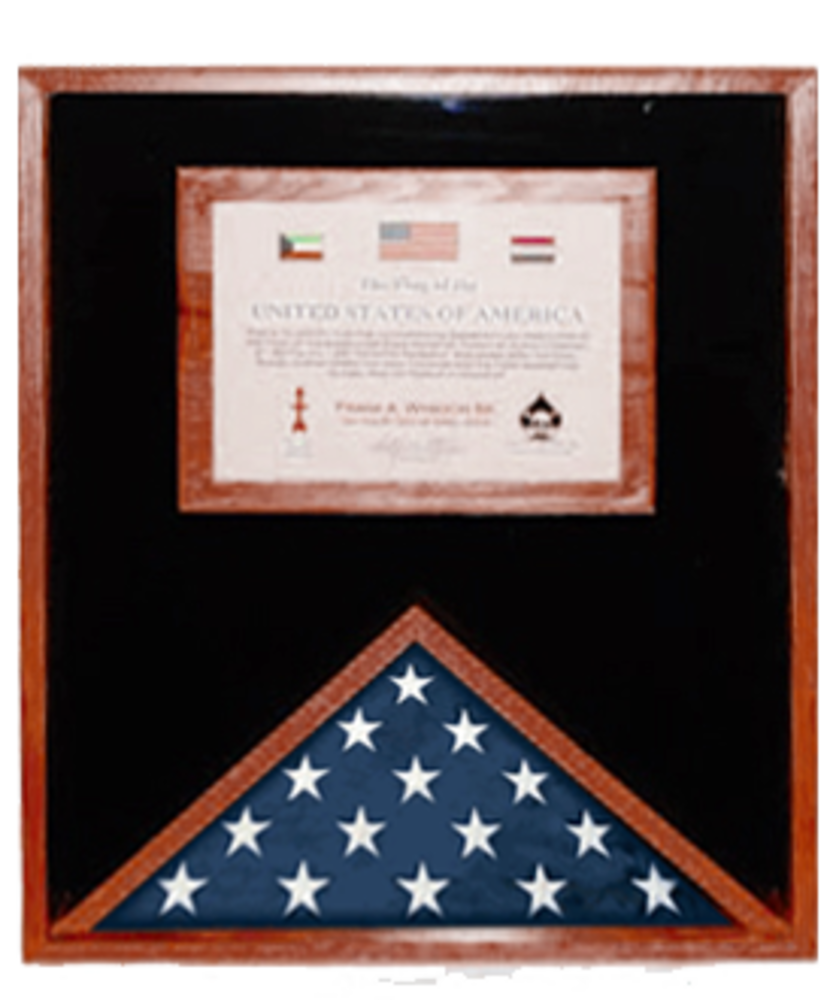 Flag and Document Case for 3ft x 5ft US Made. The Military Gift Store