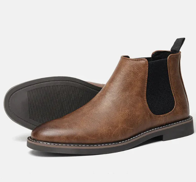 Retro Men's Cowhide Boots Pi-Mart
