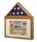 Large 3x5 Flag and Military Medals Display Case Cabinet The Military Gift Store