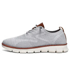 Breeze Shoes for Men Comfortable Dress Shoes for Men Oxfords Lace-Up Lightweight Casual Walking Shoes Mens wearbreeze Shoes Breeze Urban Shoes Breathable Upper Grey Lootquake LLC