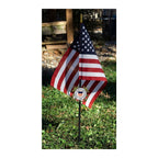 Coast Guard Veteran Grave Marker With 30 Inch Tall American Cemetery Flag, Officially Licensed Military Seal. The Military Gift Store