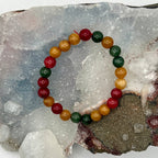 Colorful Agate Beaded Bracelet - SJB-DIAMOND ELITES
