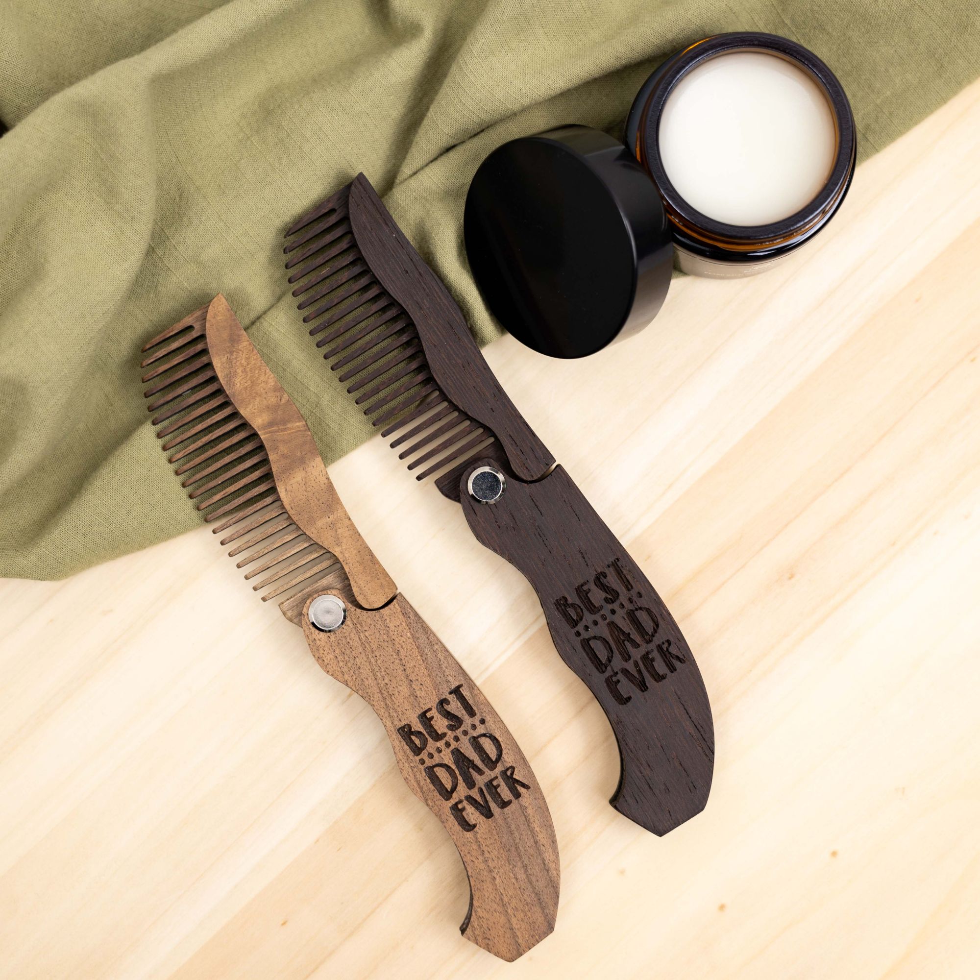 Wooden Beard Comb – Best Dad Ever - SJB-DIAMOND ELITES