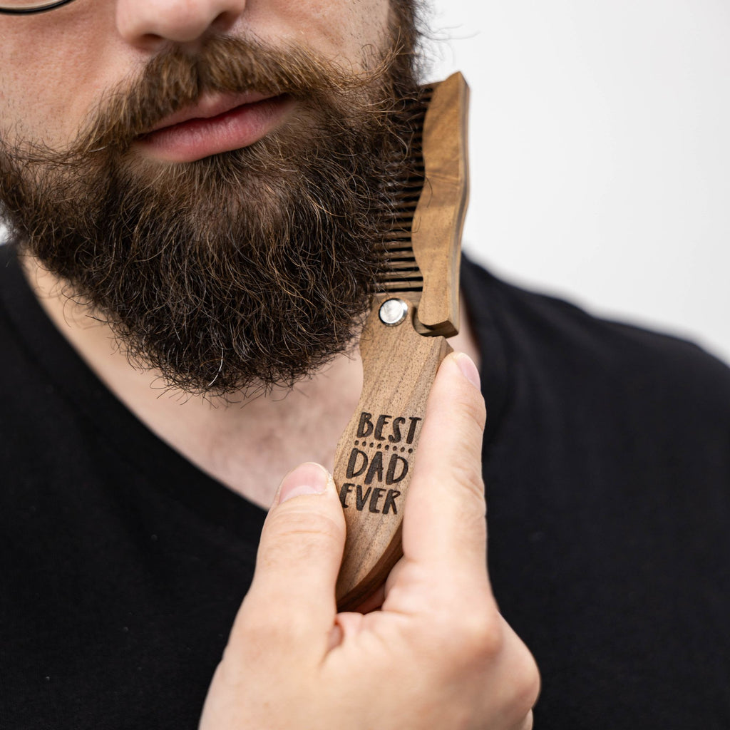Wooden Beard Comb – Best Dad Ever - SJB-DIAMOND ELITES