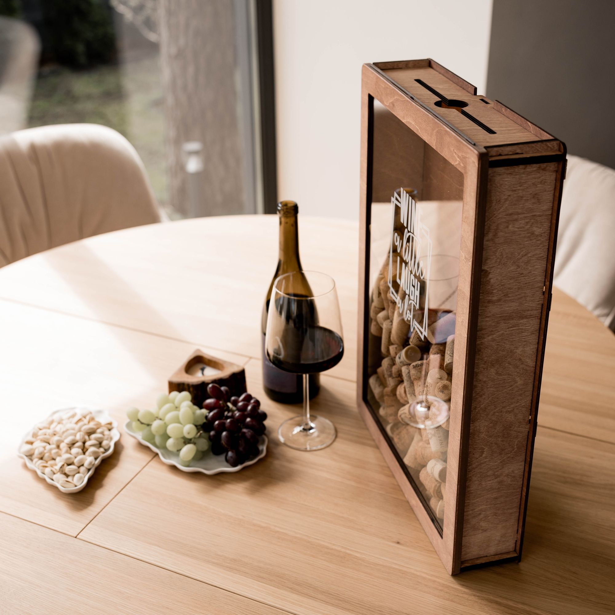 Wine Cork Box – But First, Wine - SJB-DIAMOND ELITES