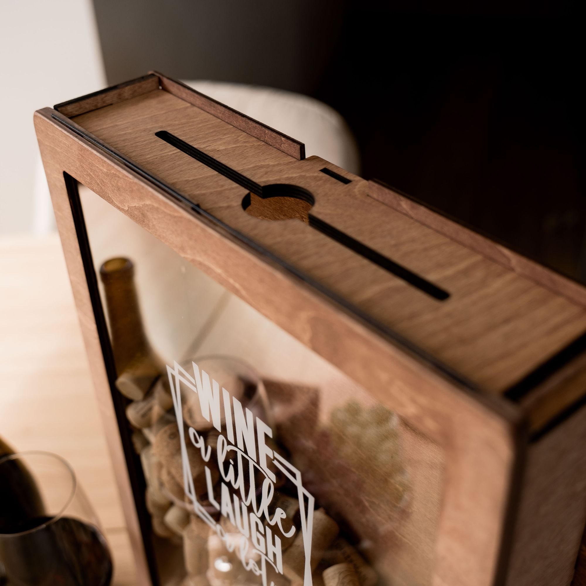 Wine Cork Box – Wine a Little, Laugh a Lot - SJB-DIAMOND ELITES