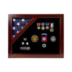 Flag Display Case American Flag Box Burial Flag Case. - Corner flag case The Military Gift Store
