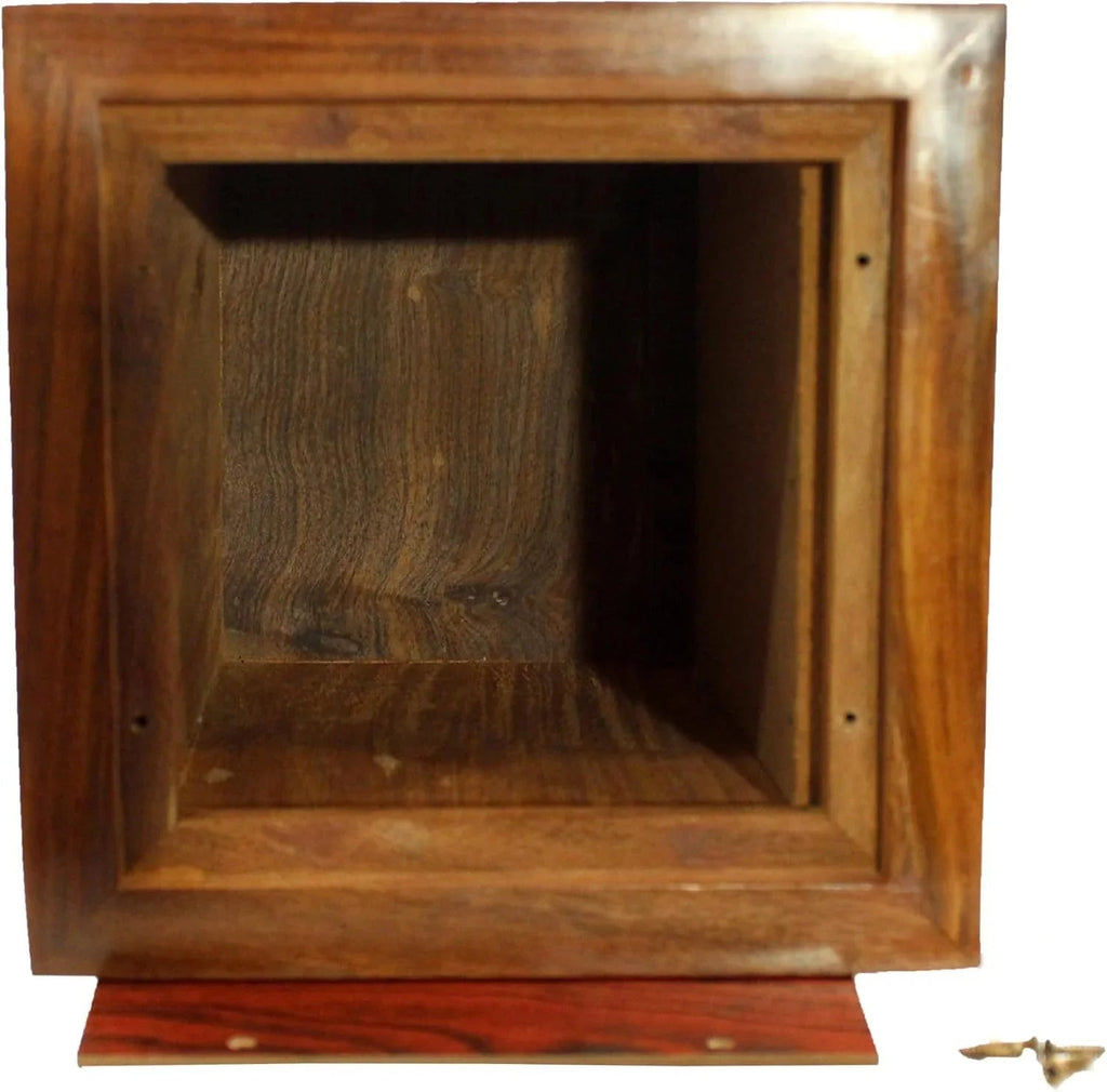 Portrait Urn  with Photo  Total Size 7"x7"x8" The Military Gift Store
