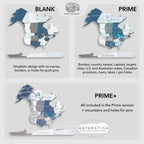 3D Wooden World Map Cruise Enjoy The Wood
