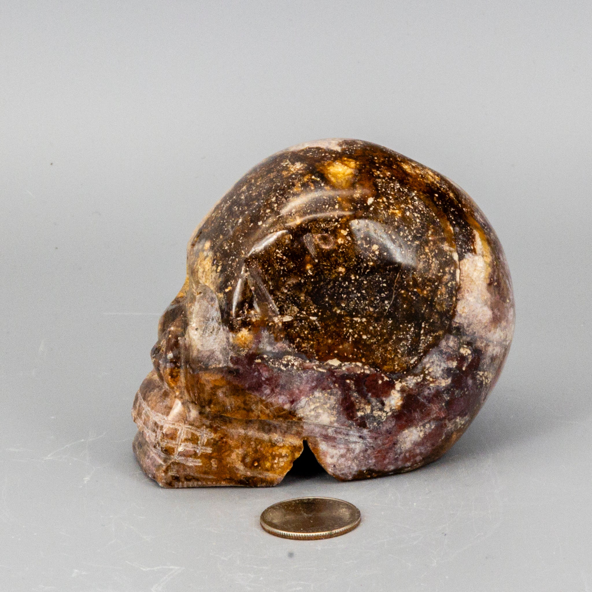 Crystal Skulls - Agate, Rose Quartz & Anhydrite 794g One-of-a-Kind Crystal Destiny