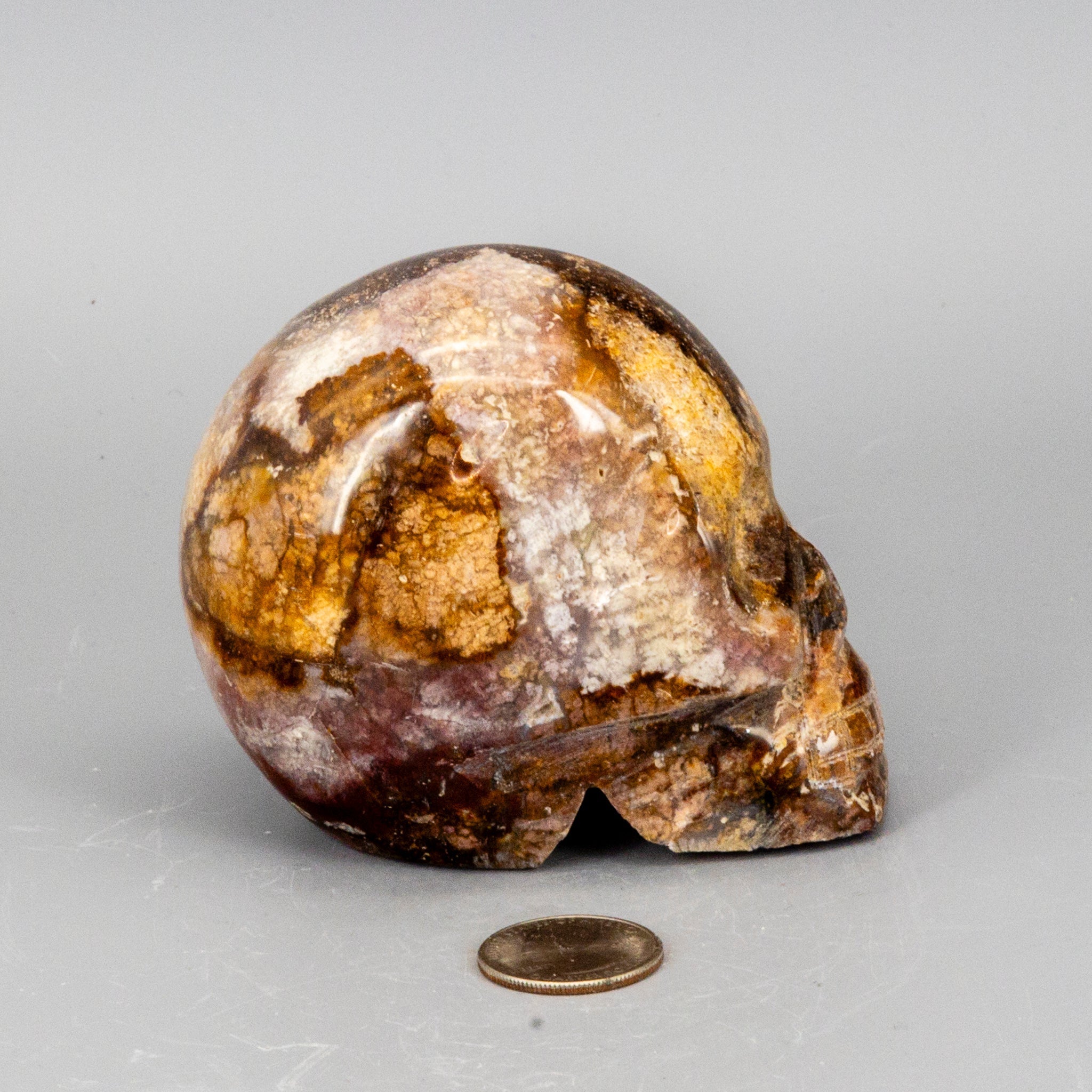 Crystal Skulls - Agate, Rose Quartz & Anhydrite 794g One-of-a-Kind Crystal Destiny