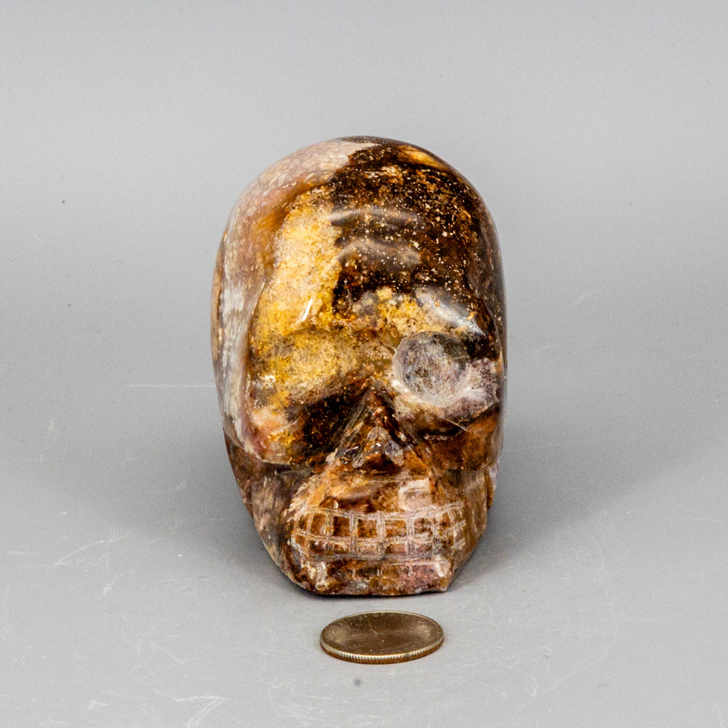 Crystal Skulls - Agate, Rose Quartz & Anhydrite 794g One-of-a-Kind Crystal Destiny