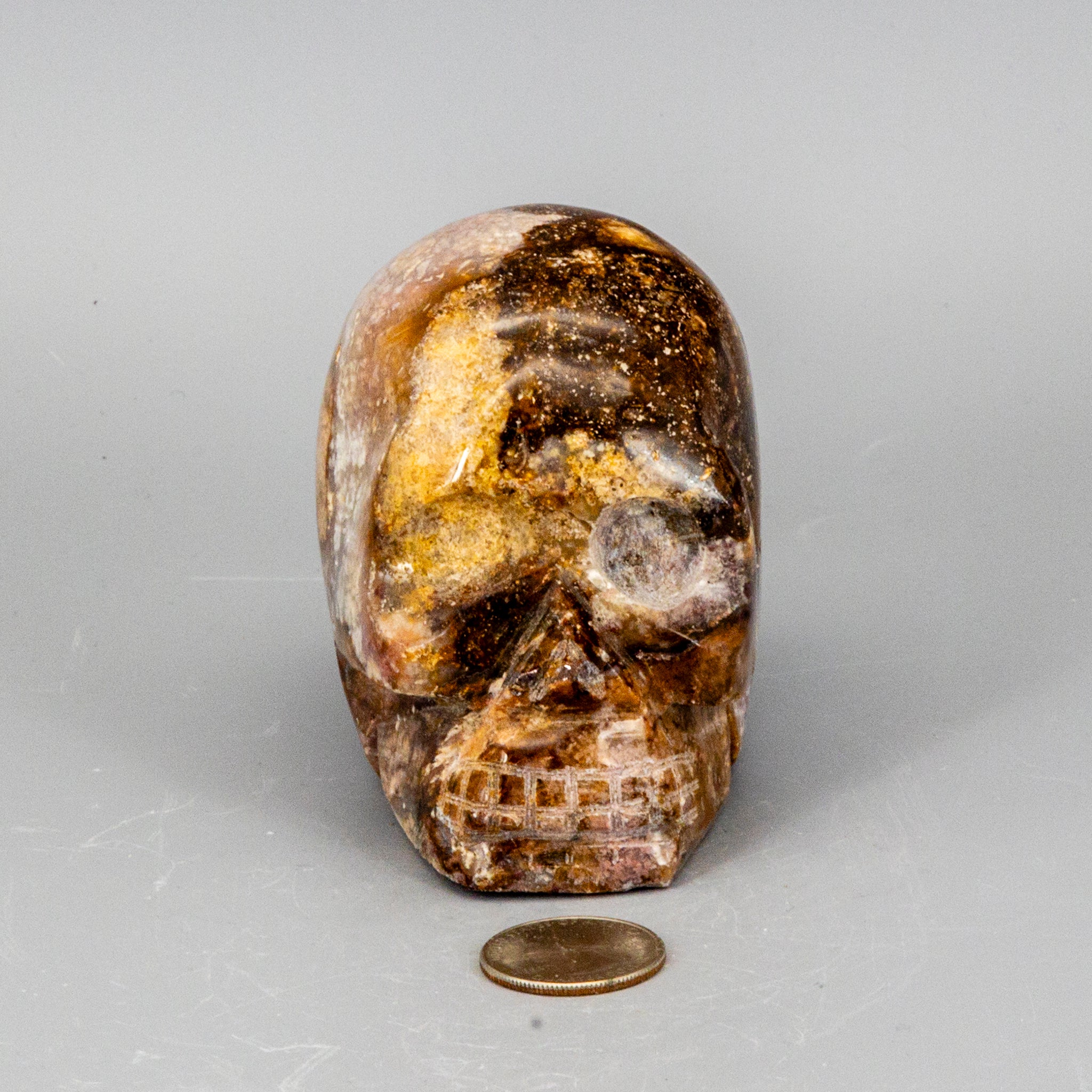 Crystal Skulls - Agate, Rose Quartz & Anhydrite 794g One-of-a-Kind Crystal Destiny