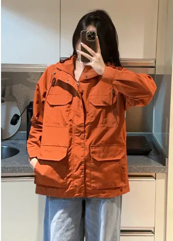 Orange Lightweight Jacket Pi-Mart