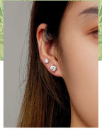 D Color VVS1 1ct Moissanite Stud Earrings 925 Sterling Silver Wedding Gift BandsCo Straps