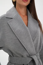 Pre-Order. Re-Stock Ships February 2026. Cambridge Comfort Wraparound Wool Cashmere Coat - SJB-DIAMOND ELITES
