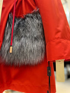 Roma Genuine Silver Fox Fur Rabbit Fur Insulated Parka in Red Alaska® Outerwear Company