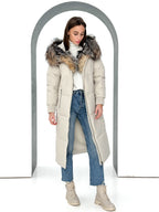 Alice Genuine Silver Fox Down Fill Coat - SJB-DIAMOND ELITES