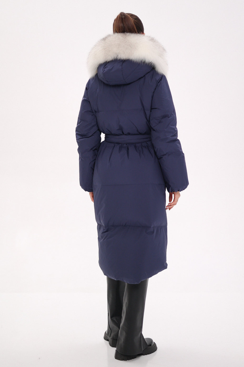 Genuine Silver Fox Down Fill Coat - SJB-DIAMOND ELITES