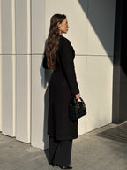 Pre-Order. Re-Stock Ships February 2026. Astoria Classic Wraparound Wool Blend Overcoat - SJB-DIAMOND ELITES