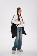 Genuine Silver Fox Down Fill Coat - SJB-DIAMOND ELITES