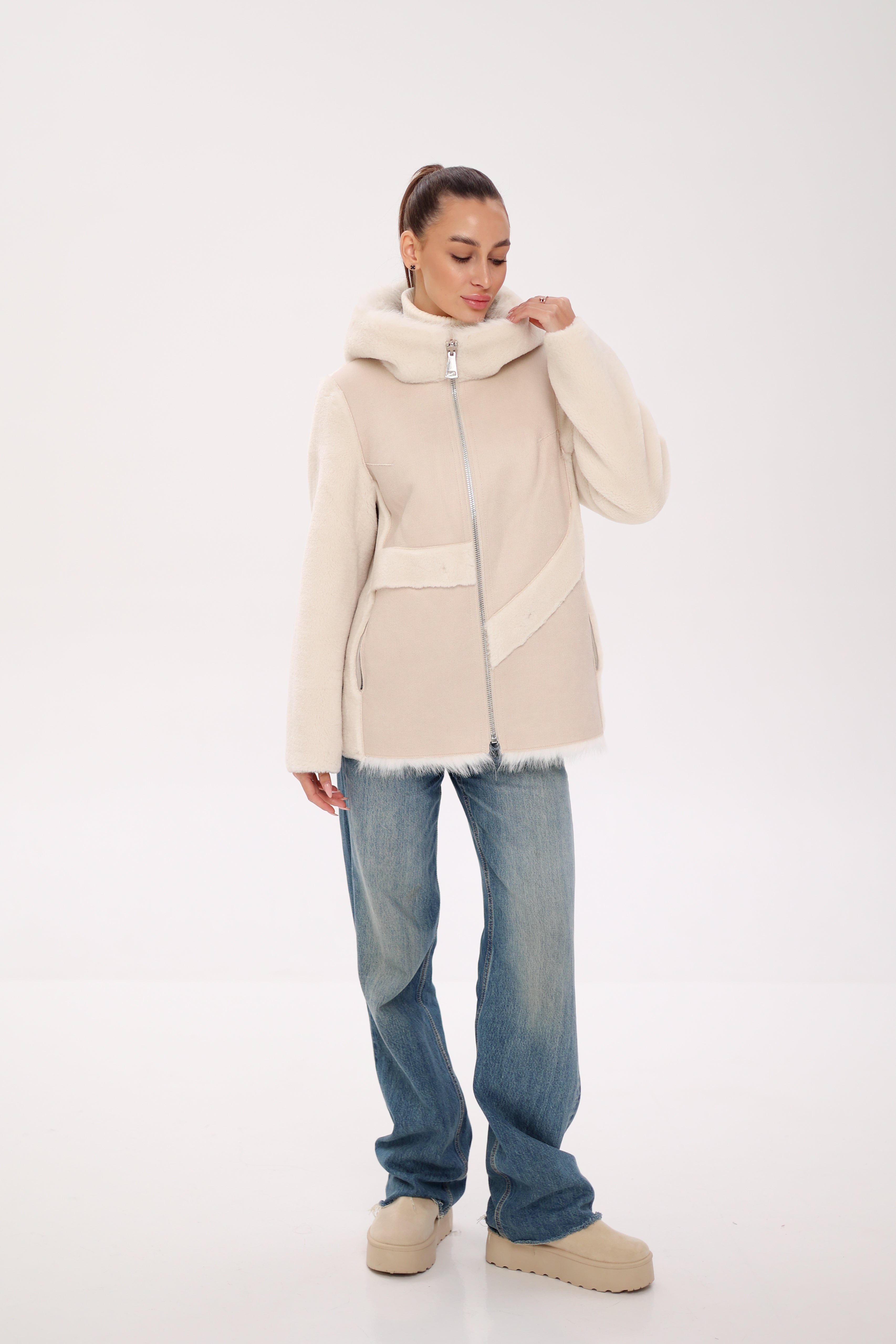 ⇆ Reversible Hooded Wool Blend Jacket - SJB-DIAMOND ELITES