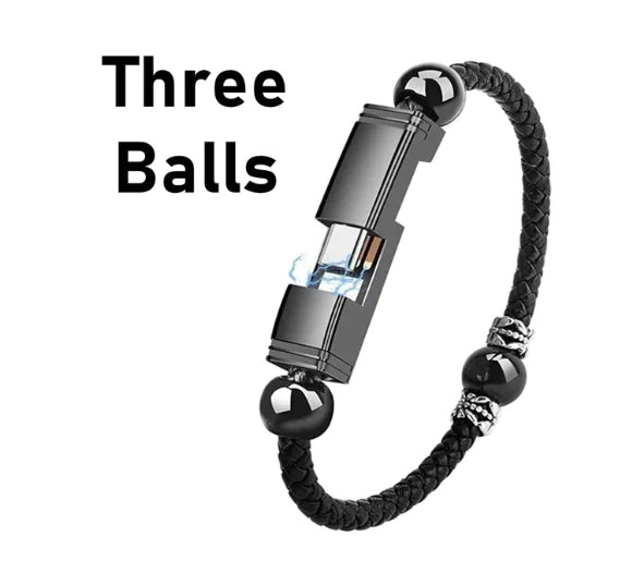 Leather Portable USB Type C and Micro Bracelet Phone Charger Pi-Mart